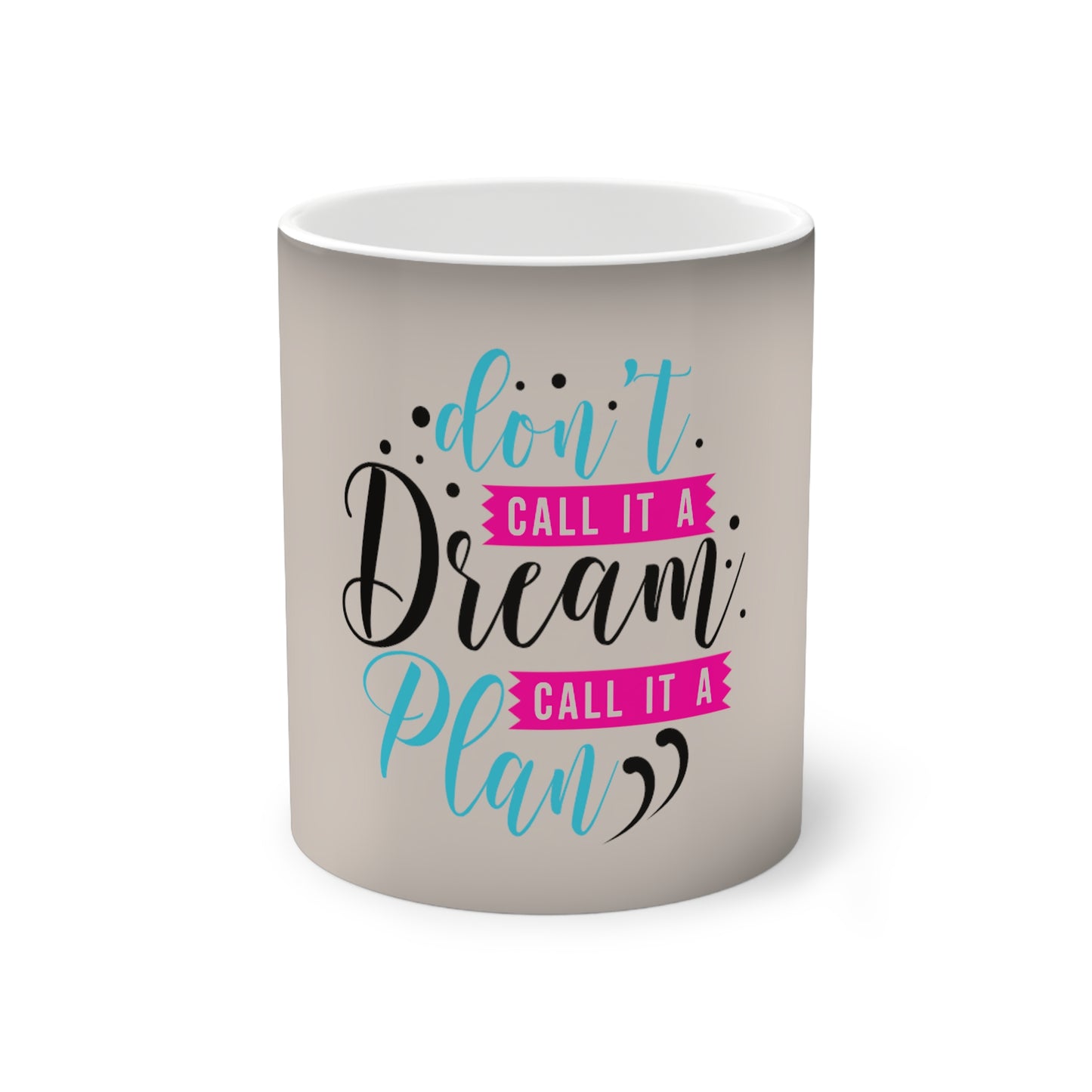 Call it a Plan, 11oz Color-Changing Mug - Killer Bee Coffee & Tea