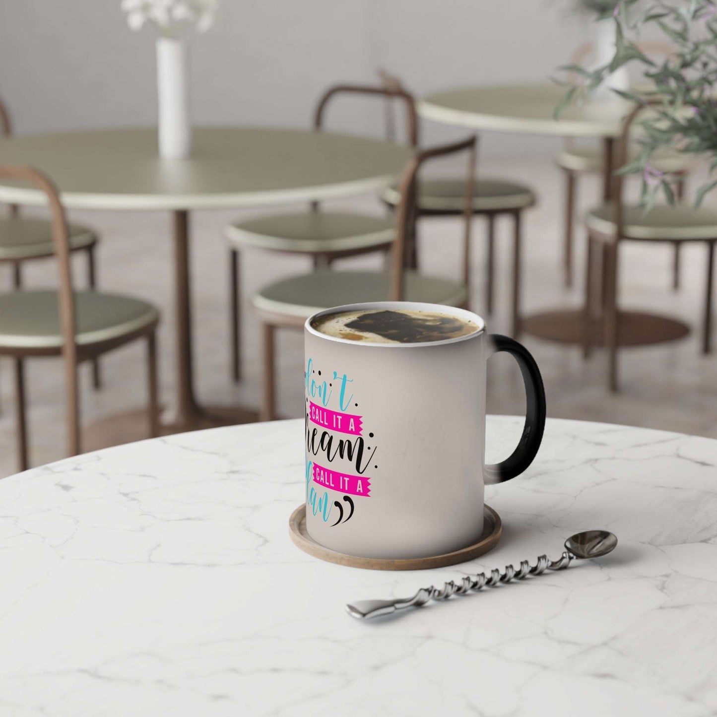 Call it a Plan, 11oz Color-Changing Mug - Killer Bee Coffee & Tea